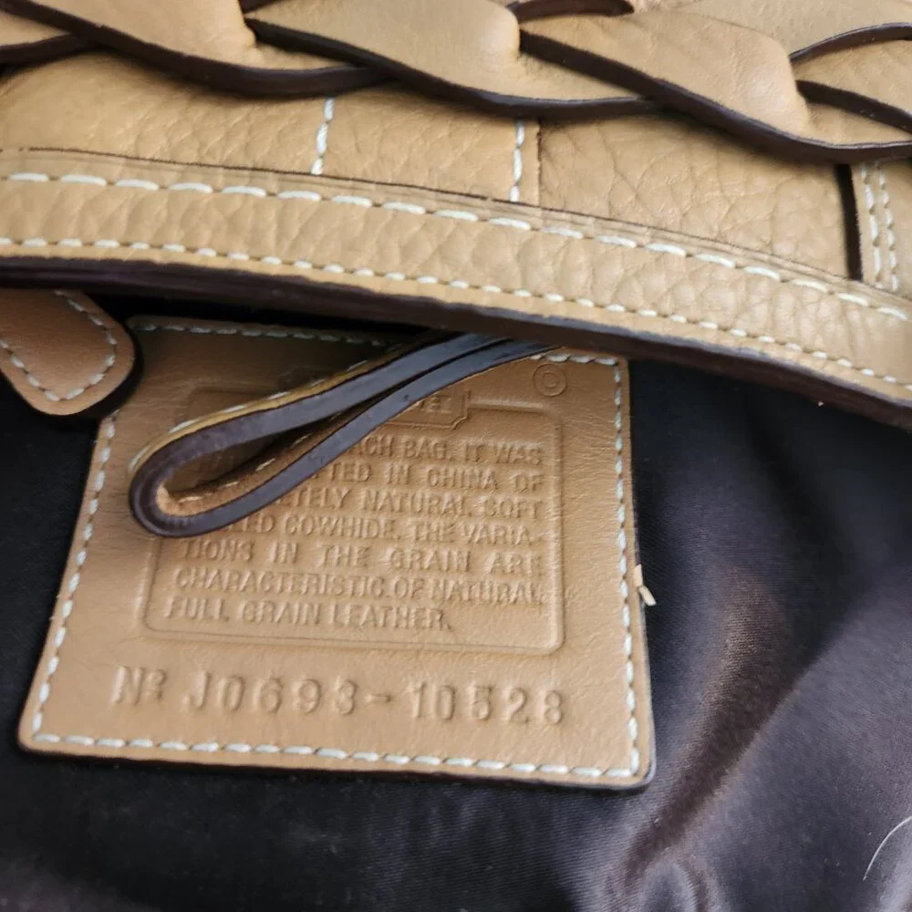 Euc Vintage Coach Hampton Leather Handbag Tote Bag Satchel